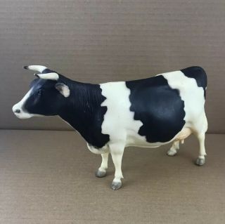 Breyer Black & White Holstein Dairy Cow Calf Vintage Plastic