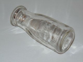 Vintage Dominion Glass Half Pint Finnegans Dairy Stratford Ontario Milk Bottle