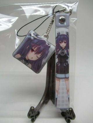Hyperdimension Neptunia Uni Cell Phone Cleaner Strap Key Chain From Japan