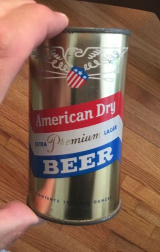 Old American Dry Flat Top Beer Can Hammonton Nj Eastern Brewing Co Advertising