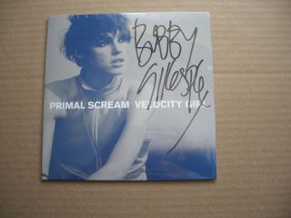Primal Scream - Velocity Girl - 7 " P/s - Signed Autographed Bobby Gillespie - C1