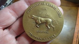 Westminster Kennel Club Show Dog Centennial Year 1976 Medallion Bx 11 3