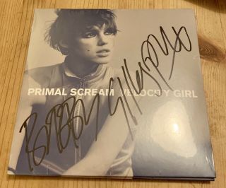 Primal Scream - Velocity Girl - Rare 7 " Vinyl - Signed By Bobby Gillespie.
