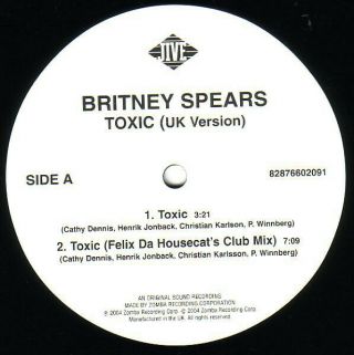 Britney Spears ‎– Toxic [12  VINYL EP] 3