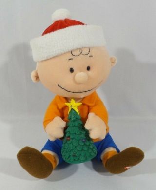 Gemmy Animated Christmas Charlie Brown Peanuts Musical Dancing Decoration 8 "