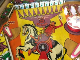 Gottlieb El Dorado Pinball Machine 1975 Classic Western Theme 7