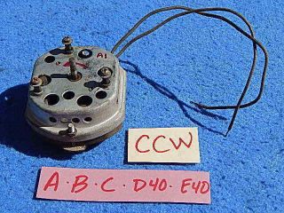 Ami A B C D40 E40 Mechanism Turntable Motor,  115 Volt A.  C.  60 Cycle,  Ok