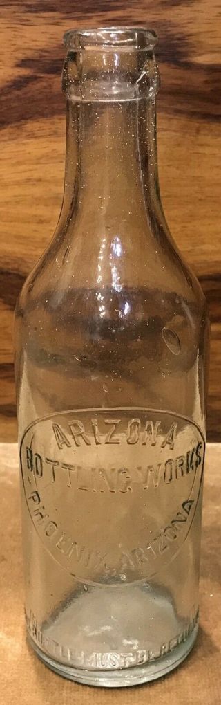Arizona Bottling,  Phoenix,  Arizona Early Crown Top Soda Bottle