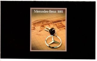 1981 Mercedes - Benz Sales Brochure 380 Slc Sl 300 Sd Cd D 280 Ce 240d