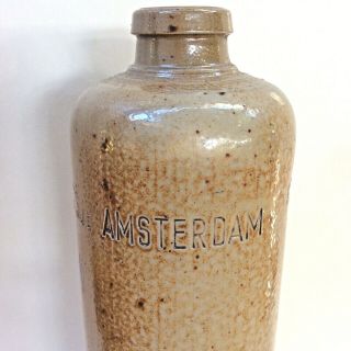 Vintage Pottery Bottle Erven Lucas Bols ' t Lootsje Amsterdam Dutch Liquor Holland 4