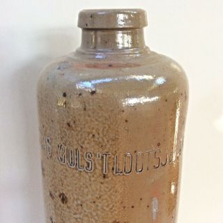 Vintage Pottery Bottle Erven Lucas Bols ' t Lootsje Amsterdam Dutch Liquor Holland 5