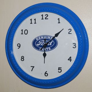 16 " Round Ford Parts Sign Wall Clock Garage Shop Racing Mancave