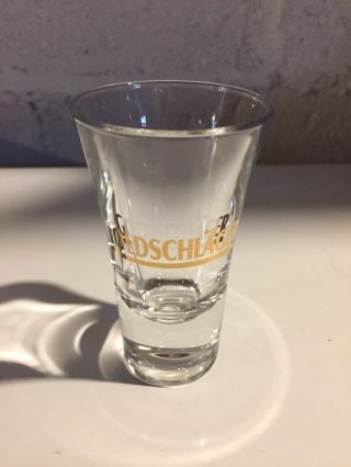 Goldschlager Tall Fluted Shot Glass Made In Italy,  Collectible Bar - Ware,  3.  5 "