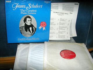 Rca Sch1 Schubert The Complete Piano Sonatas Badura Skoda 13lp Boxset 1971