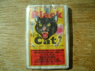 Firecracker Label Black Cat 16’s Macau Logos I.  C.  C Class C
