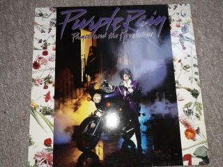 Prince And The Revolution - Purple Rain - PURPLE Vinyl LP Album Record Poster 5