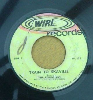 Ethiopians " Train To Skaville " Rare Wirl Records Jamaica 7 "