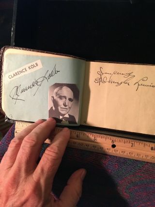 Authentic Vintage Autograph 1950 Autograph Book Full Of Mixed Actors Hollywood