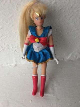 Vintage 1995 Sailor Moon Action Figure Adventure Doll 6 Inches Great Hair
