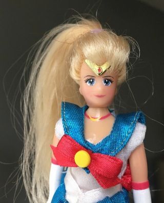 Vintage 1995 Sailor Moon Action Figure Adventure Doll 6 inches Great hair 5