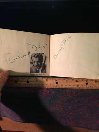 Authentic Vintage Autograph 1950 Autograph Book Full Of Movie Character Actors 1
