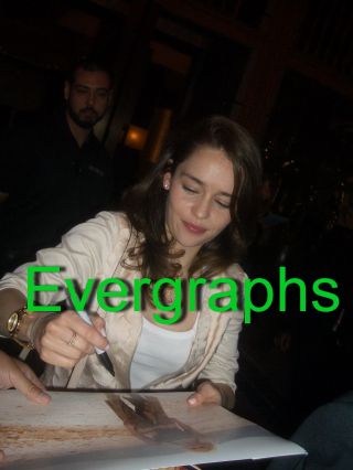 Emilia Clarke Signed 11x14 Game of Thrones Daenerys Targaryen Exact Proof 2