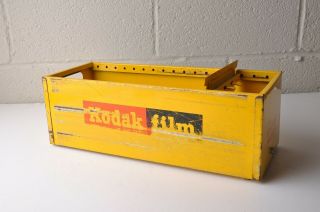 Vintage 60 ' s KODAK Metal Card/Film Box Storage Store Display w/built - in divider 2