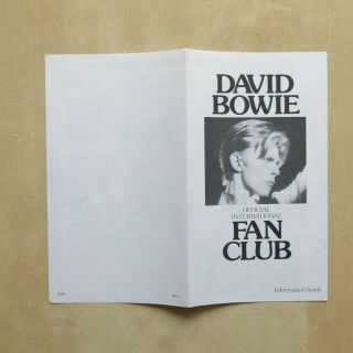 DAVID BOWIE Low UK 1st press vinyl LP with insert & Fan Club Insert RCA 1977 6