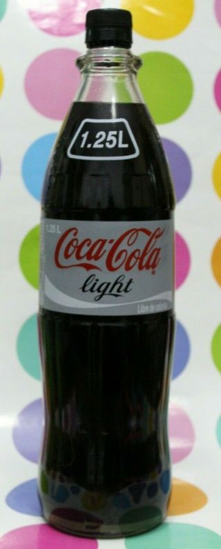 Chile South America Coca Cola Big Tall Bottle 1.  25 1250 Acl Rare Size Light