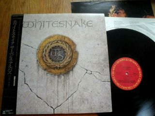 Whitesnake - S/t - Top Japan 12 " Vinyl Lp 33,  Obi,  Pin - Up - Cbs/sony 28ap 3310
