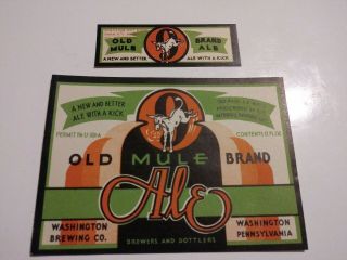 Pa - Irtp - Old Mule Brand Ale - 12oz - Washington Brg Co - Washington A6871