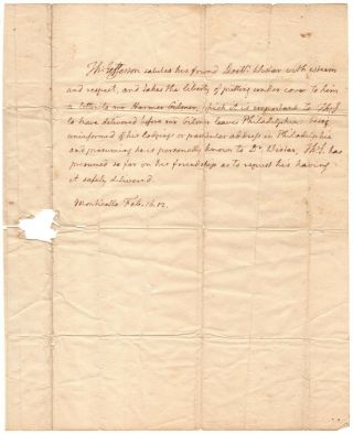 Thomas Jefferson - Autograph Letter Signed - To Lewis & Clark Expedition Adviser