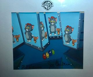 Tom & Jerry Autographed Animation Cel - Warner Bros.  Historical Artifact