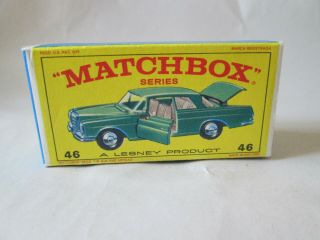 Matchbox Mercedes 300 Se Coupe Car Box 46 England (lesney Box Only)
