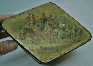 VINTAGE EARLY 1900 ' s W.  &R.  JACOB CO.  BISCUIT TIN ' DUBLIN ' STORY OF CINDERELLA ' 3
