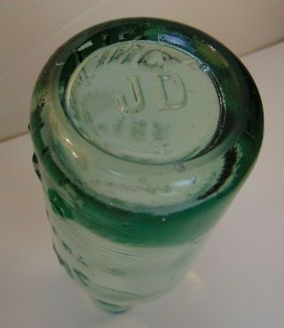 Antique James Duncan Stirling Blob Top Green Tint Glass Bottle Rare 5