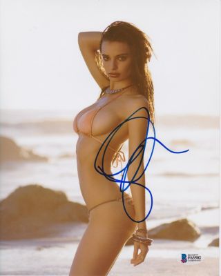 Emily Ratajkowski Signed 8x10 Photo Model Swimsuit Beckett Bas Autograph Auto