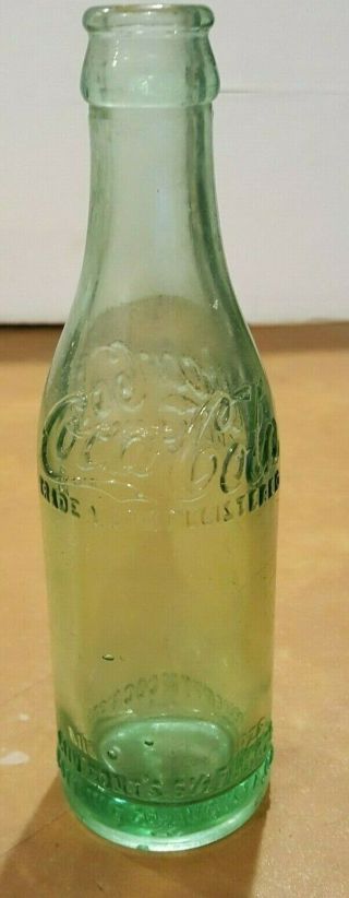 Georgia Coca Cola Coke Straight Side Script Soda Bottle Early 1900’s