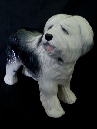 Coppercraft England Ceramic Dog Figurine 8.  5 Inches