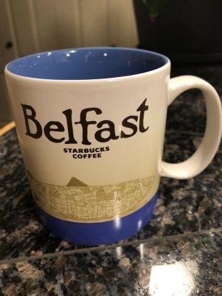 Starbucks Belfast Ireland Uk City Global Icon Series Coffee Mug 16oz Cup Irish