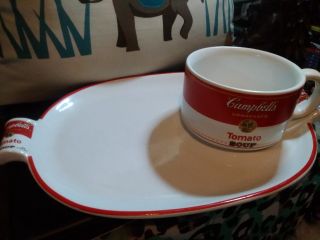 1994 Campbell’s Soup Mug Cup And Lunch Snack Plate Set Westwood No Box