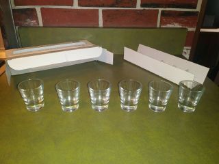 Libbey Shot Glass Set of 6,  1.  5 oz.  each - NIB 3