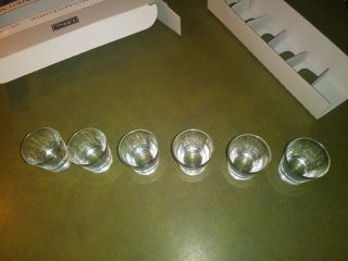 Libbey Shot Glass Set of 6,  1.  5 oz.  each - NIB 4