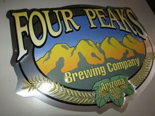 Four Peaks Brewing Arizona Beer Metal Tin Tacker Craft Bar Sign Kilt Lifter
