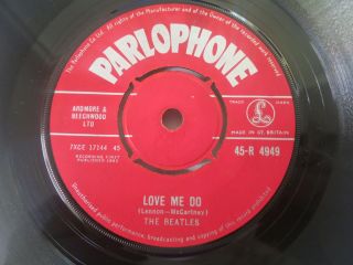 The Beatles - Love Me Do - Rare 1n 1n Red Parlophone 1962 Uk Ex,