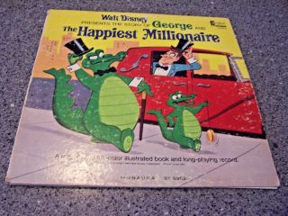 Walt Disney Presents The Story Of George & The Happiest Millionaire Lp W/booklet