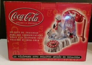 Coca Cola Animated Polar Bear Phone Coke Soda Advertising Telephone 3