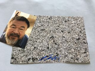 Ai Weiwei 艾未未 ;in - Person 2018 Signed Photo 8 X 12 Autograph,  Photo Proof