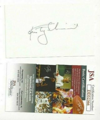 Rusty Schweickart Autographed 3x5 Card Nasa Space Astronaut Apollo 9 Usaf Jsa
