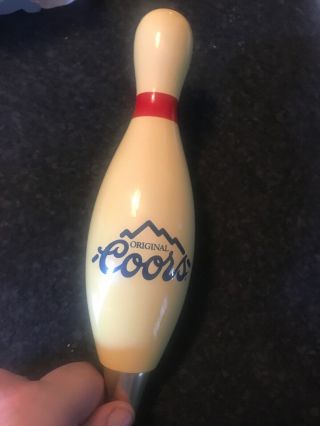 Coors Figural Bowling Pin Tap Handle